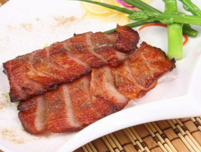 Black pepper grilled pork neck meat